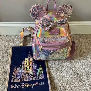 Disney Iridescent Loungefly Backpack